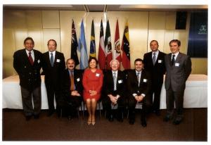 O embaixador brasileiro na Austrália, Fernando de Mello Barreto, participa de evento na Universidade de Melbourne.